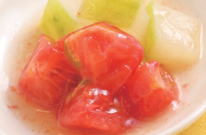 トマトと冬瓜の煮物