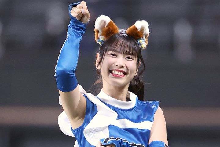 めちゃめちゃ可愛すぎでした」“元Fガール美女”が始球式に登場