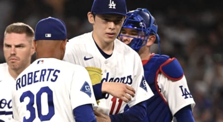 今季5勝目、佐々木朗希は「良い状態だ」3ラン援護のラッシングも称賛「ストライクが入っている時の彼は素晴らしい」